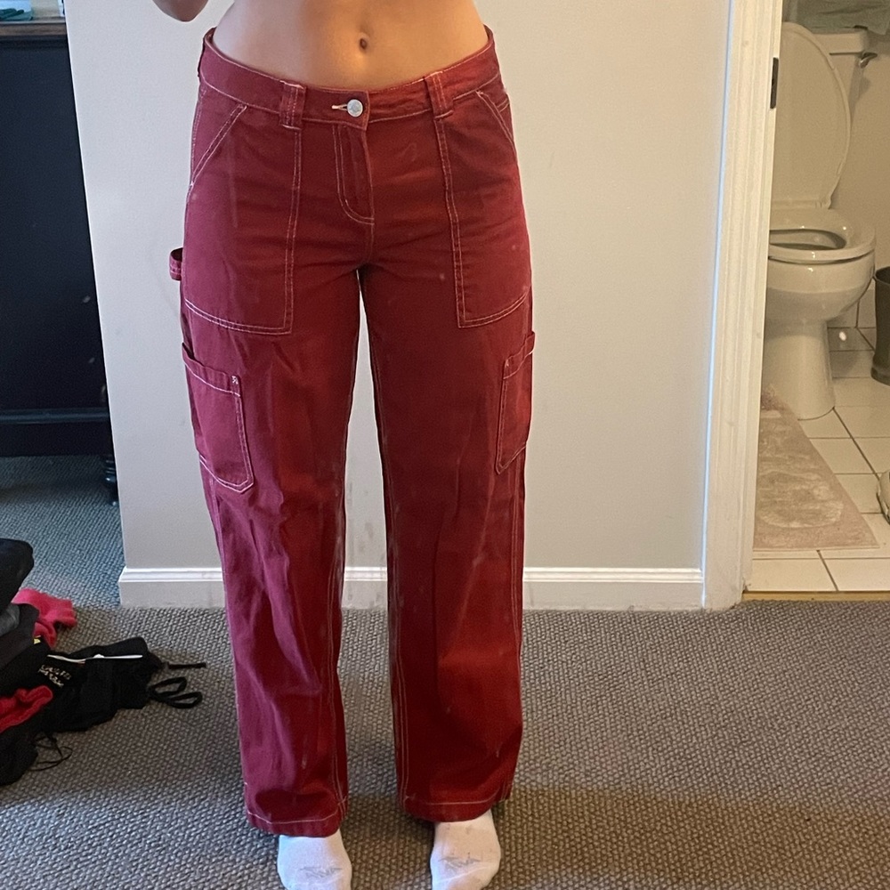 Garage red carpenter jean